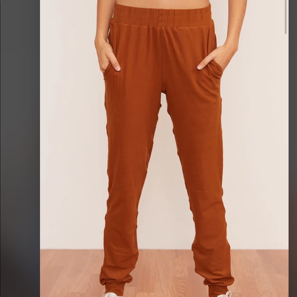 Wolven Eco Friendly Joggers in Tumeric